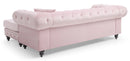 Nola 98in Sofa, Pink