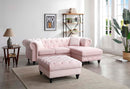 Nola 98in Sofa, Pink