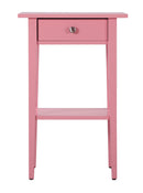 Dalton 1-Drawer Nightstand, Pink
