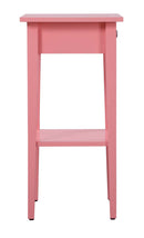 Dalton 1-Drawer Nightstand, Pink