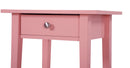 Dalton 1-Drawer Nightstand, Pink