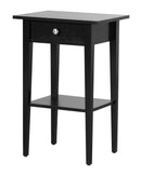 Dalton 1-Drawer Nightstand, Black