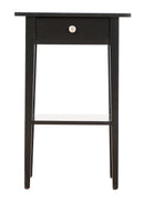 Dalton 1-Drawer Nightstand, Black