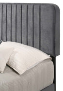 Lodi Full Box Spring Bed, Gray