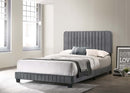 Lodi Full Box Spring Bed, Gray