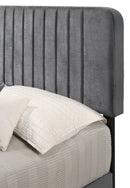 Lodi King Box Spring Bed, Gray