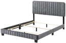 Lodi King Box Spring Bed, Gray