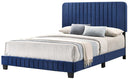 Lodi Full Box Spring Bed, Navy Blue