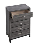 Glasgow 5-Drawers Chest, Gray