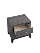 Glasgow 2-Drawers Nightstand, Gray