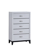 Glasgow 5-Drawers Chest, White