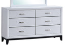 Glasgow 6-Drawers Dresser, White