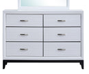 Glasgow 6-Drawers Dresser, White