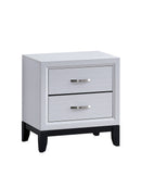 Glasgow 2-Drawers Nightstand, White