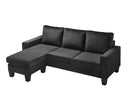 Jessica 77in Sofa, Black