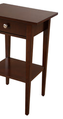 Dalton 1-Drawer Nightstand, Cappuccino