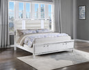 Genoa Queen Storage Bed, Silver Champagne