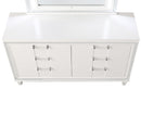 Genoa 6-Drawers Dresser, Silver Champagne