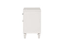 Genoa 2-Drawers Nightstand, Silver Champagne