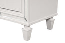 Genoa 2-Drawers Nightstand, Silver Champagne