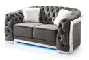 Sapphire 71in Loveseat, Gray