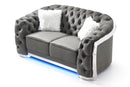 Sapphire 71in Loveseat, Gray