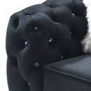 Sapphire 71in Loveseat, Black