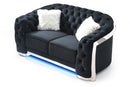 Sapphire 71in Loveseat, Black