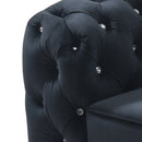Sapphire 94in Sofa, Black