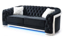 Sapphire 94in Sofa, Black