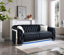 Sapphire 94in Sofa, Black