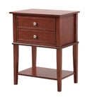 Newton 2-Drawers Nightstand, Cherry