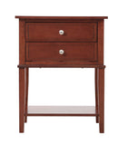 Newton 2-Drawers Nightstand, Cherry
