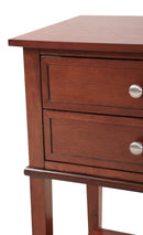 Newton 2-Drawers Nightstand, Cherry