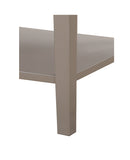 Newton 2-Drawers Nightstand, Silver Champagne