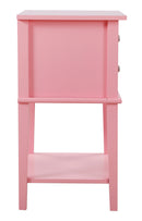 Newton 2-Drawers Nightstand, Pink