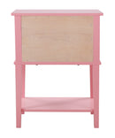 Newton 2-Drawers Nightstand, Pink