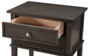 Newton 2-Drawers Nightstand, Gray