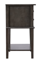 Newton 2-Drawers Nightstand, Gray