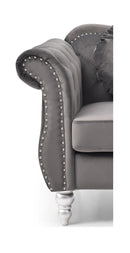 Hollywood 82in Sofa, Dark Gray