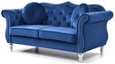 Hollywood 68in Loveseat, Navy Blue