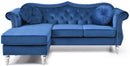 Hollywood 81in Sofa, Navy Blue