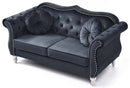 Hollywood 68in Loveseat, Black