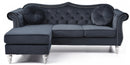 Hollywood 81in Sofa, Black