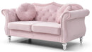 Hollywood 68in Loveseat, Pink