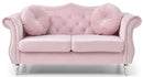 Hollywood 68in Loveseat, Pink