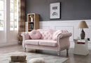 Hollywood 68in Loveseat, Pink