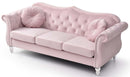 Hollywood 82in Sofa, Pink