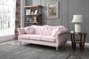 Hollywood 82in Sofa, Pink