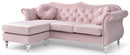 Hollywood 81in Sofa, Pink
